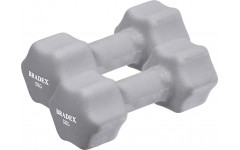 Набор гантелей неопреновых по 5 кг, серые, 2 шт. Набор гантелей неопреновых по 5 кг, серые, 2 шт.