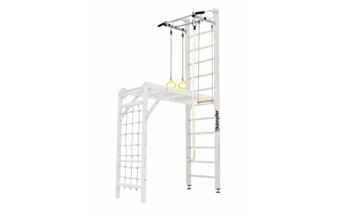 Шведская стенка Kampfer Union Ceiling (№6 Жемчужный Высота 3 м белый турник) Шведская стенка Kampfer Union Ceiling (№6 Жемчужный Высота 3 м белый турник)