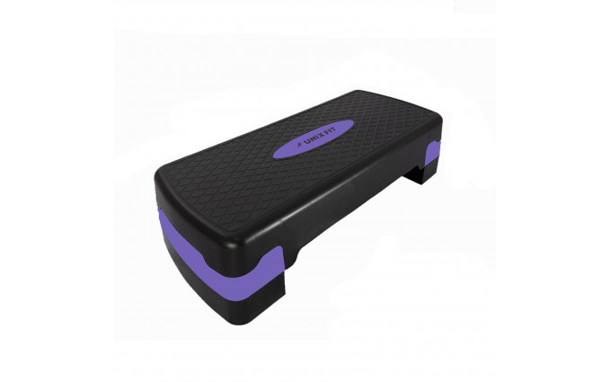 Степ-платформа UNIX Fit для фитнеса 2 уровня, 68 см, фиолетовый Степ-платформа UNIX Fit для фитнеса 2 уровня, 68 см, фиолетовый