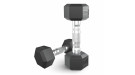 Гантель гексагональная UNIX Fit обрезиненная 2,5 кг, 2 шт.