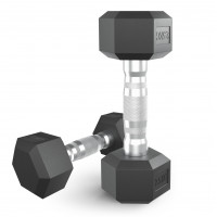 Гантель гексагональная UNIX Fit обрезиненная 2,5 кг, 2 шт.